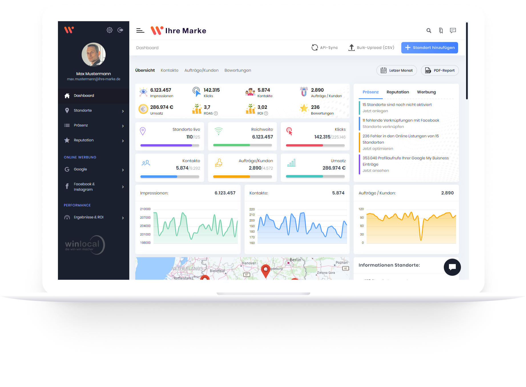 Winlocal Online Schaltzentrale